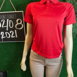 Red Dri-FIT Collar Shirt Size M